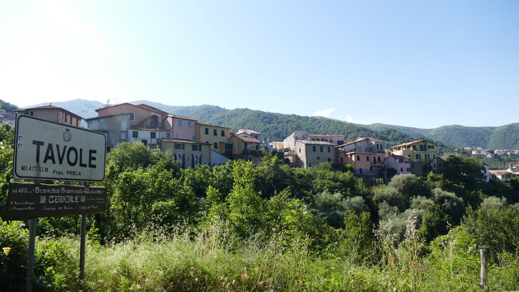 La frazione di Tavole Vista dell’abitato di Tavole