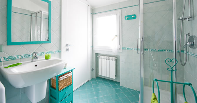 Immagine del bagno dell’appartamento Edera