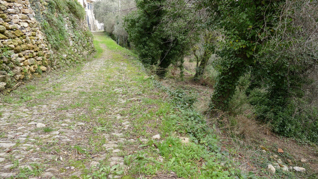 Il sentiero lungo via degli Alpini a Pairola