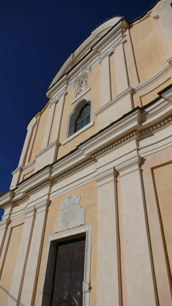 Facade of the church of Sant'Anna in Diano Serreta Portion of the facade of the church of Diano Serreta