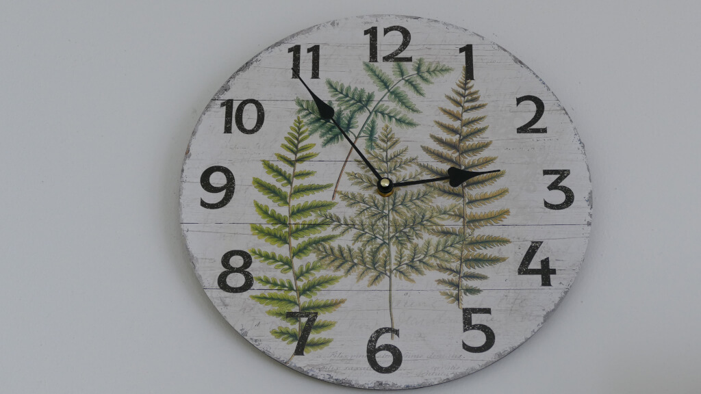 Dettaglio dell’orologio nell’appartamento Edera Dettaglio orologio appartamento Edera