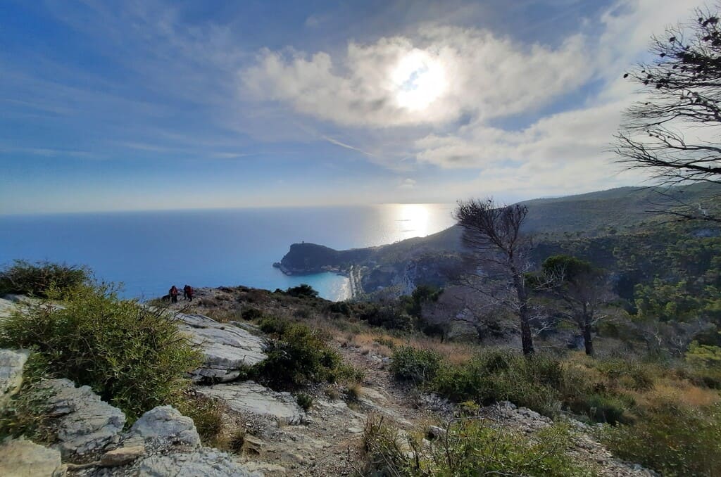 Il panorama sul mare da Punta Crena