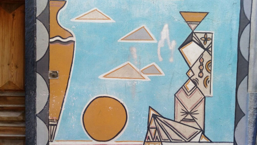 Un murale a Badalucco