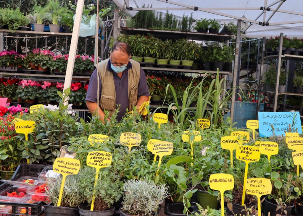 Uno dei tanti stand di aromi