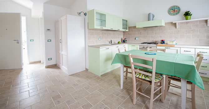 Altra immagine della cucina dell’appartamento Edera