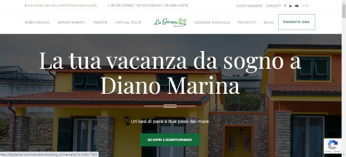 La pagina in cui prenotare l’appartamento