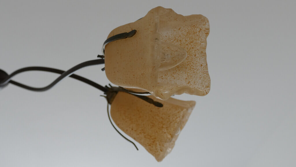 Un dettaglio di una lampada nell’appartamento Ginestra Dettaglio lampada appartamento Ginestra